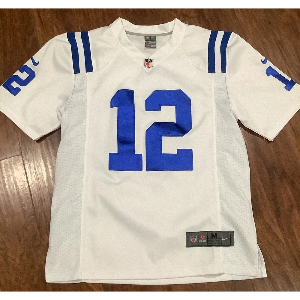 Indianapolis Colts Jersey M Andrew Luck Mens White Nike Stitched